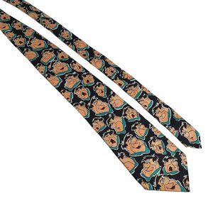 Fred Flintstone Hanna Barbera Men Necktie Tie Designer Accessory Work Dad Gift